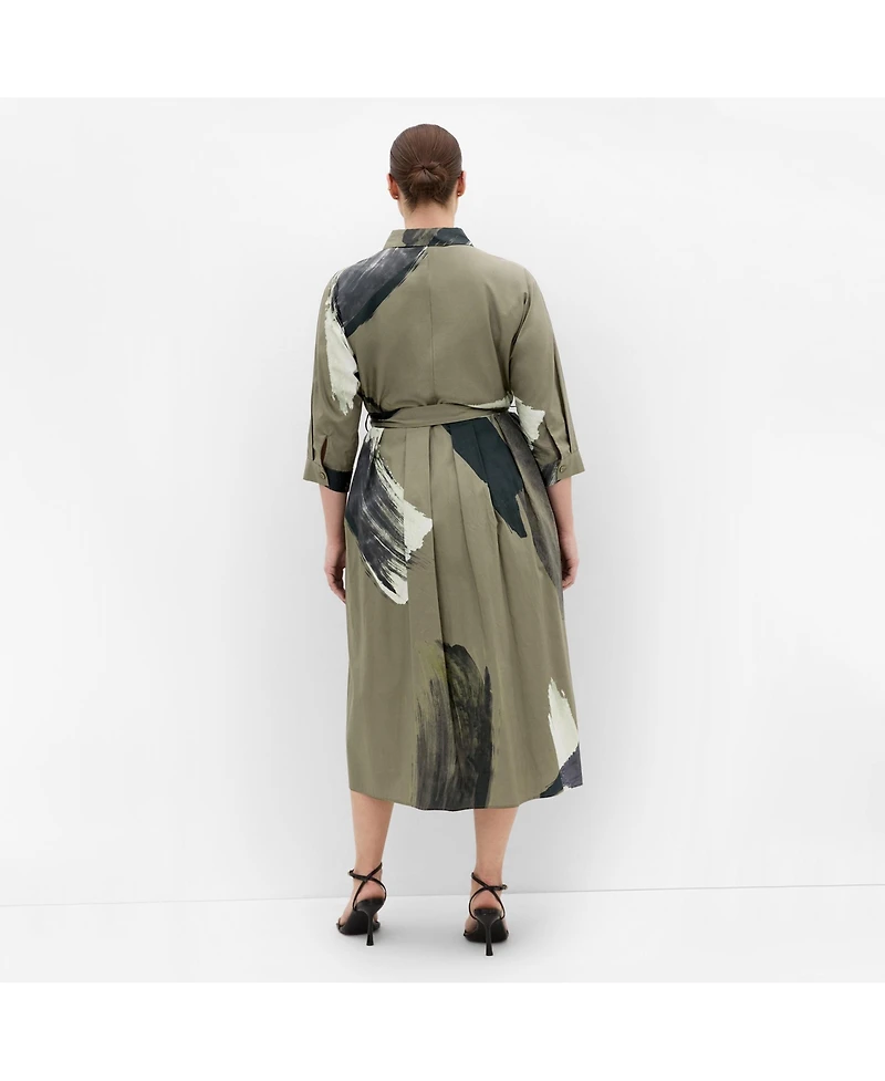 City Chic Women's Angel Print Shirt Dress