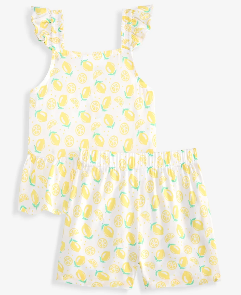 Epic Threads Toddler Girls' 12M-5T Lemon-Print Top & Shorts, 2-Piece Set, Macy's Exclusive