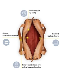 Delsey Paris Chatelet 16.25" Leather Tote