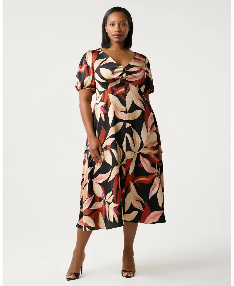 Estelle Laura Puff Sleeve Dress