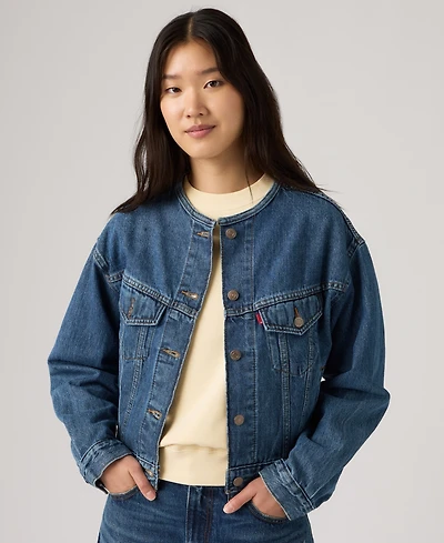 Levi's Women's 90's Collarless Shrunken Trucker Jacket