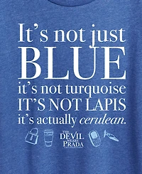 Hybrid Apparel Plus The Devil Wears Prada Not Just Blue Cerulean Short-Sleeve T-Shirt