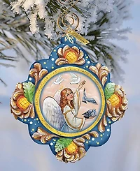 G.DeBrekht Hand Painted Scenic Ornament Beautiful Peace