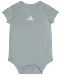 adidas Baby Boys' Short-Sleeve Bodysuit and Shorts, 2-Piece Set