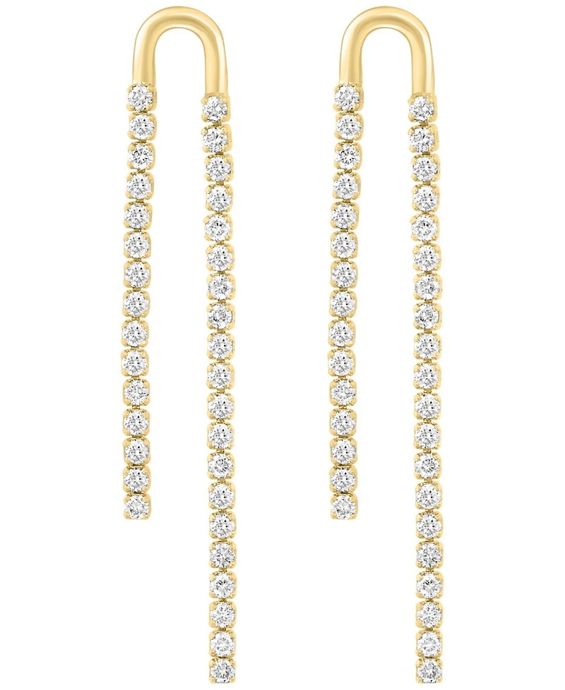 Effy Collection Diamond (1 ct. t.w.) Earrings in 14k Yellow Gold
