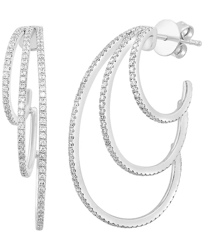 Effy Collection Diamond (7/8 ct. t.w.) Earrings in 14k White Gold