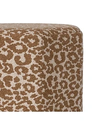 Storied Home 20" Cotton Upholstered Stool Ottoman