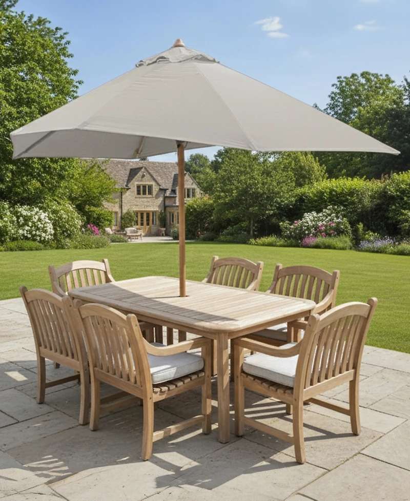 Bristol 118" Rectangle Extension Outdoor Dining Set (Table and Chairs), Created for Macy's