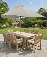 Bristol 118" Rectangle Extension Outdoor Dining Set (Table and Chairs), Created for Macy's