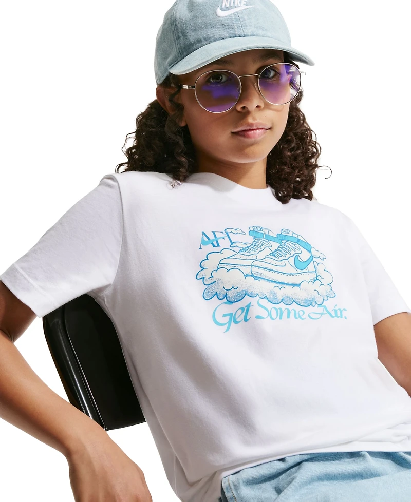 Nike Girls' 7-16 Sportswear Short-Sleeve T-Shirt