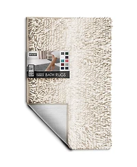 Ultra-Soft Chenille Bath Rug, Quick-Dry, Machine-Washable, Non-Slip Pvc Backing