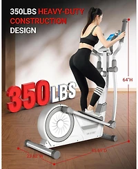 Harison Elliptical Machine for Home, 350 Lbs Capacity, 16-Level Magnetic Resistan