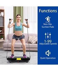 Zeny Vibration Plate Exercise Machine, Whole Body Workout Vibration Fitness Platform for Weight Loss, Toning Wellness, Home Gym Equipment