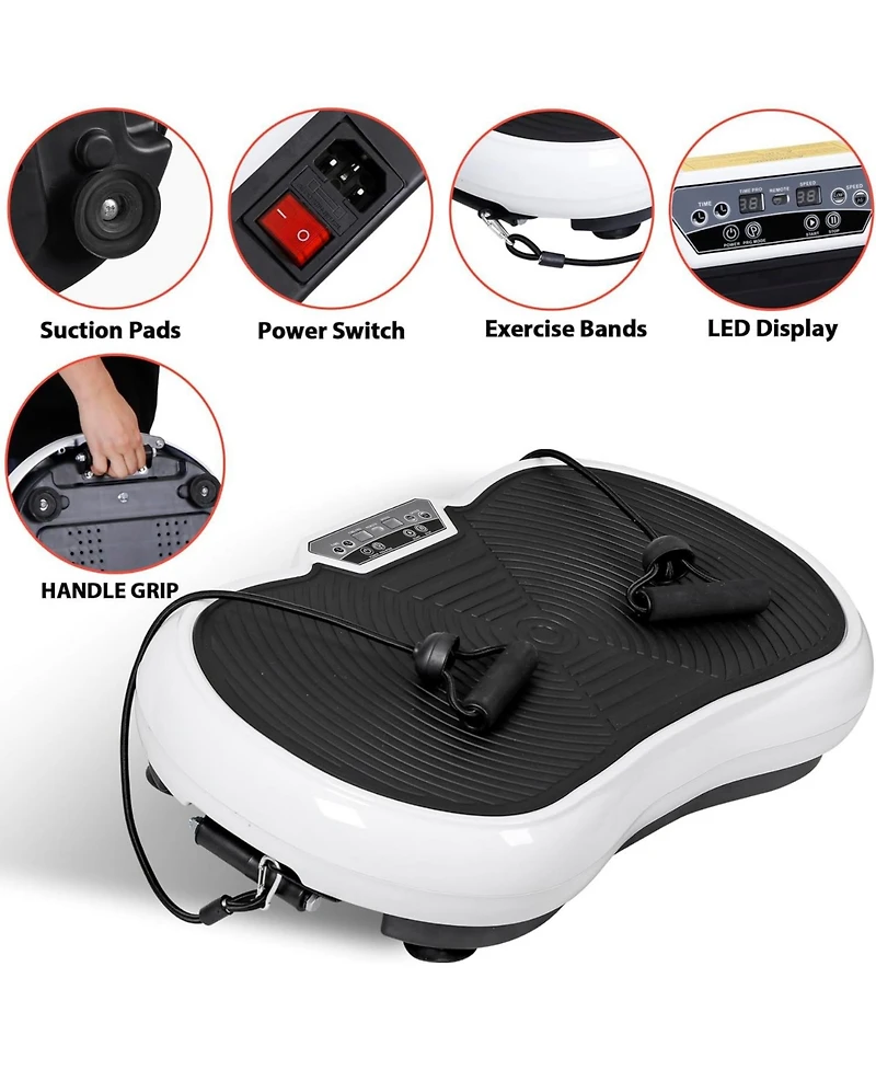 Zeny Vibration Plate Exercise Machine, Whole Body Workout Vibration Fitness Platform for Weight Loss, Toning Wellness, Home Gym Equipment