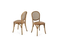 sumyeg Wooden Dining Chairs Set of 2 Solid Wood Side Chairs for Dining Room
