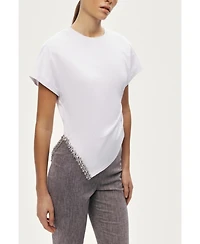 Nocturne Women's Tailored Linen Blend Capri Pants