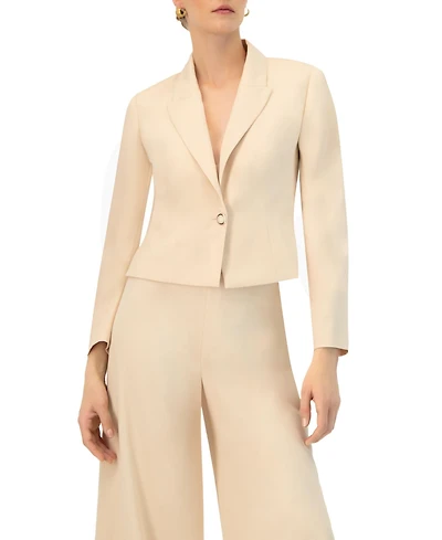 Ivonne Women's Tailored Single-Button Blazer