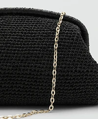 Mango Women's Lurex Clutch Bag
