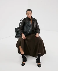 Mango Women's Scarf Detail A-Line Skirt