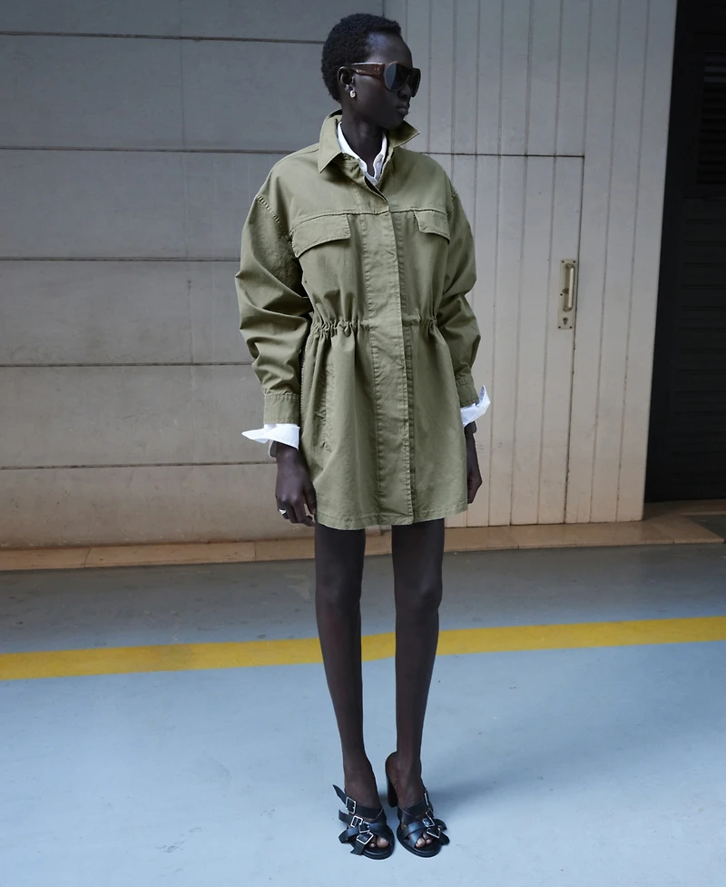 Mango Women's Oversized Denim Parka