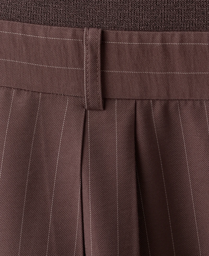 Mango Women's Pinstripe Combination Jumpsuit
