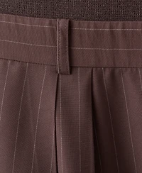 Mango Women's Pinstripe Combination Jumpsuit
