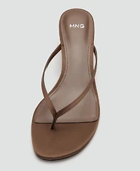 Mango Women's Wedge Strips Sandals