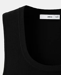 Mango Women's Round-Neck Knitted Top