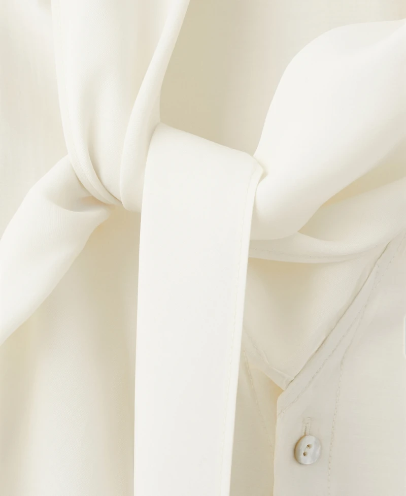 Mango Women's Scarf Collar Blouse