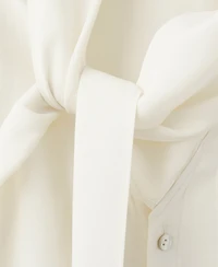 Mango Women's Scarf Collar Blouse