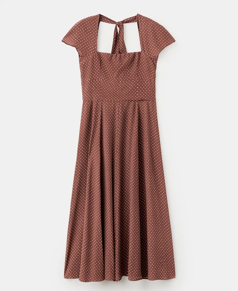 Mango Women's A-Line Polka-Dot Dress