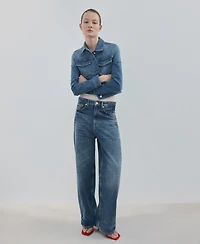 Mango Women's Pockets Denim Jacket