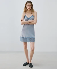 Mango Women's Lace Details Nightgown