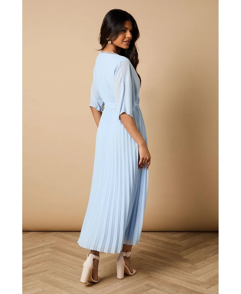 Oasis Women's Occasion Pleated Midi Dress