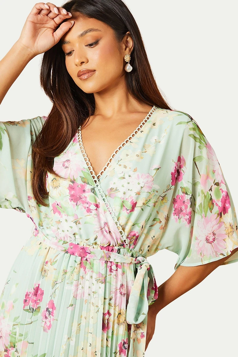 Oasis Women's Occasion Pleated Midi Dress