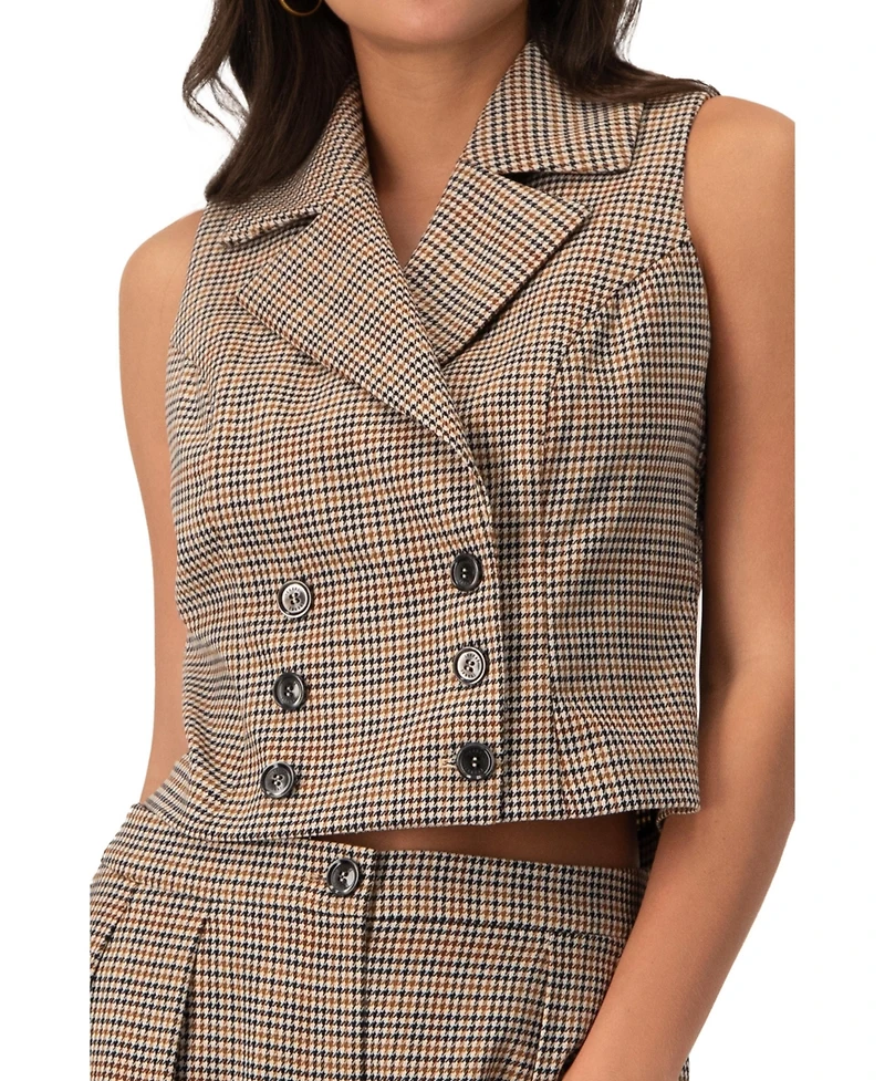Ivonne Women's Short Double-Breasted Vest
