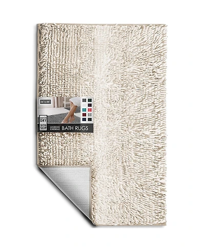 Hearth and Harbor Ultra Soft Non-Slip Chenille Bath Rug - Quick Dry