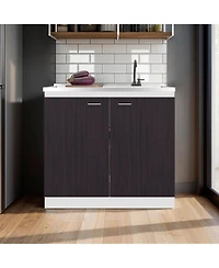 Fm Furniture Extremo Kitchen Storage Cabinet with 2 Doors and 3 Shelves