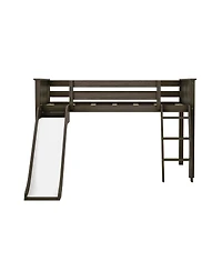 Max & Lily Low Loft With Easy Slide and Camper Van Curtain