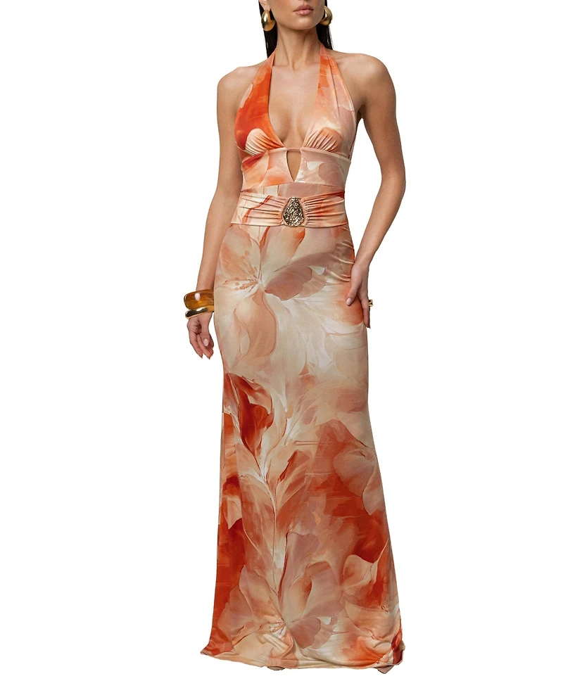 Jluxlabel Women's Blossom Print Maxi Dress