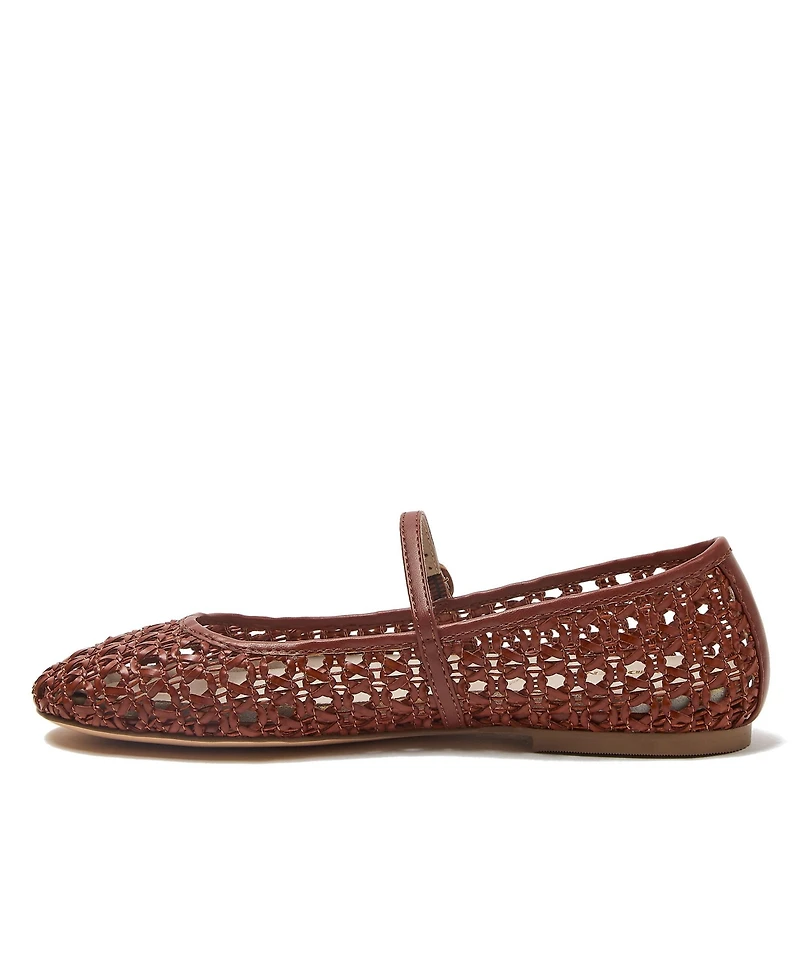 Lands' End Women's Woven Mary Jane Flats