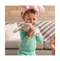 Sperric Easter Baby Plush Bunny Holding Carrot - Plush Bunny Sensory Easter Decorations Toy for Newborns and Infants Plushie Easter Toys