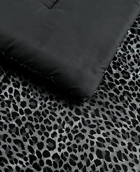 Betsey Johnson Leopard Forever Microfiber 4-Piece Comforter Set, Twin/Twin Xl