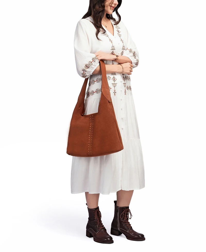 Old Trend Hydrangea Medium Hobo Bag