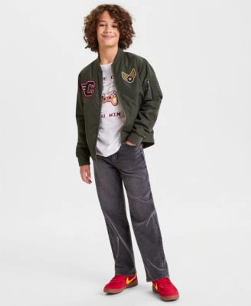 Epic Threads Boys 5 20 Bomber Jacket Game Over Tee Loose Fit Jeans Macys Exclusive