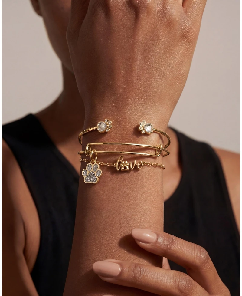 Alex and Ani Paws of Love' Bracelet Set of 3