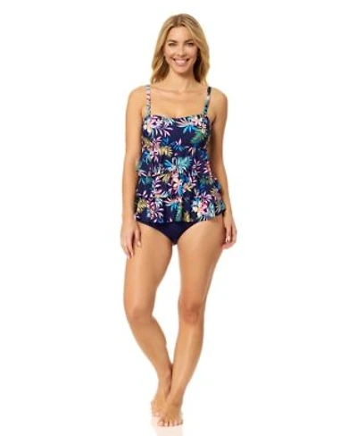 Island Escape Womens Tiered Printed Tankini Top High Waist Tummy Control Top Bikini Bottoms Macys Exclusive