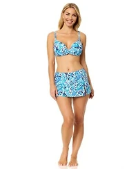Island Escape Womens Gemini V Neck Underwire Bikini Top Lux Printed Skirtini Bottoms Macys Exclusive