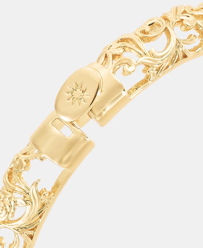 lonna & lilly Puffy Filigree Bangle Bracelet