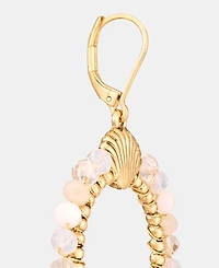 lonna & lilly Beaded Shell Open Drop Earrings